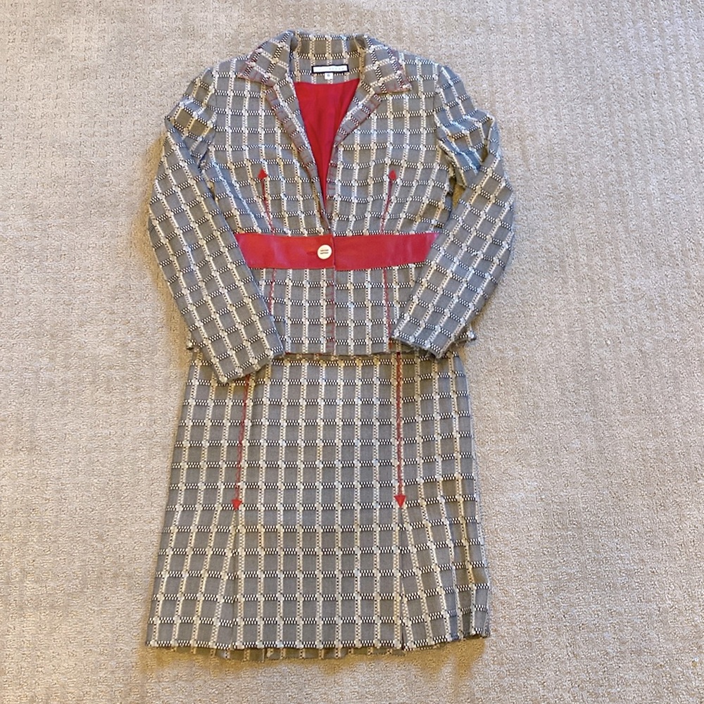 Lela Rose tweed suit